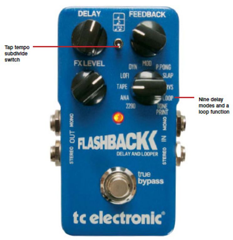 🔄 Delay Flashback mini Tc Eletronic Tone Print 