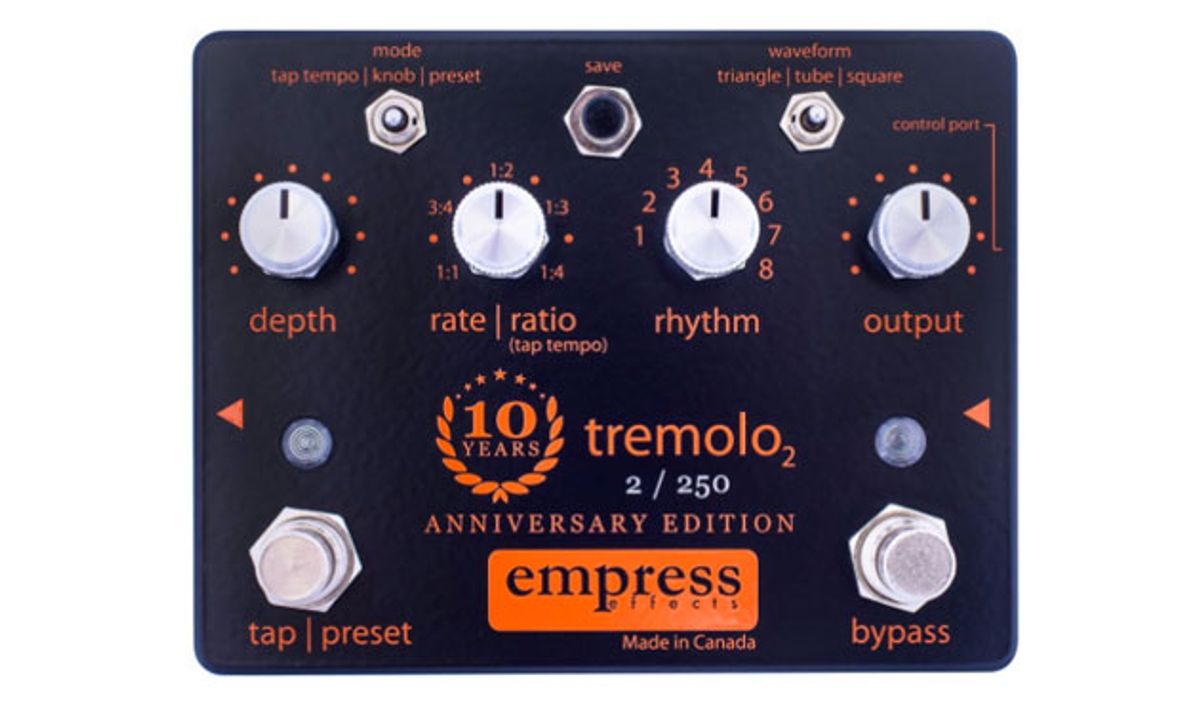 Empress Effects Unveils 10th Anniversary Tremolo
