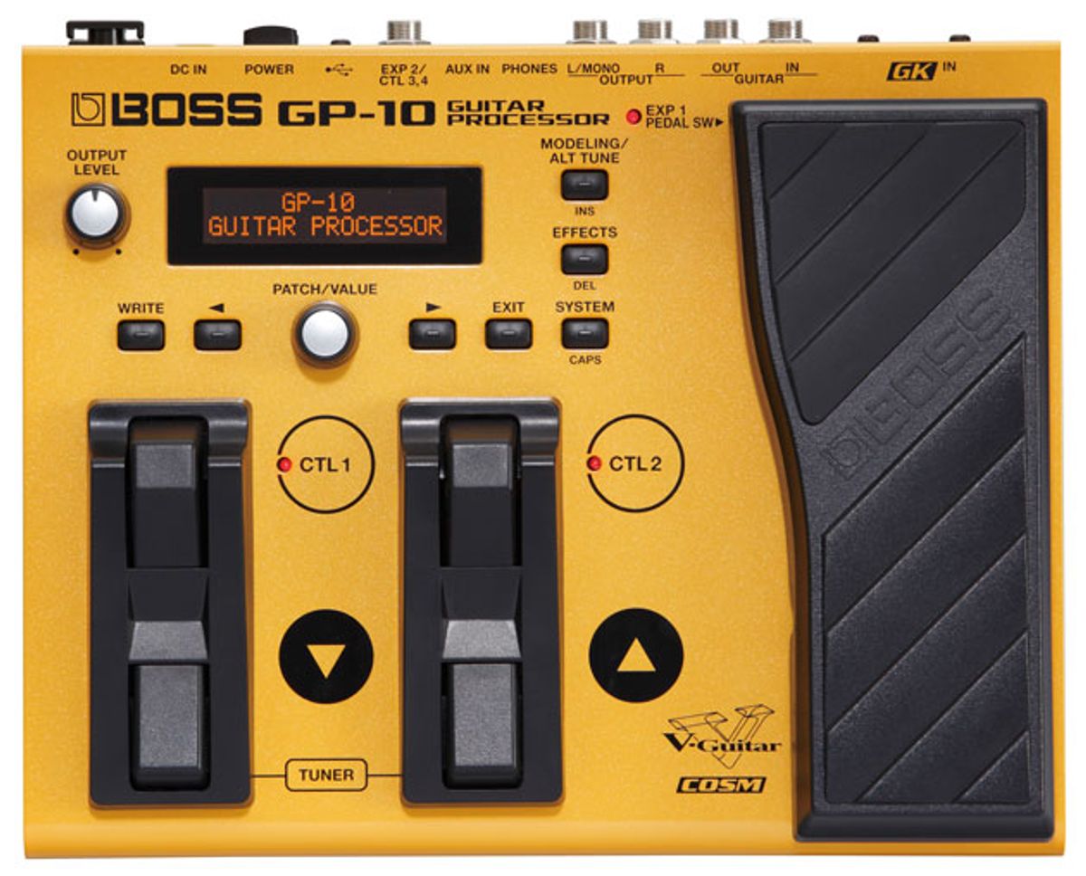 Boss Introduces the GP-10, GT-001, and VE-2 Vocal Harmonist
