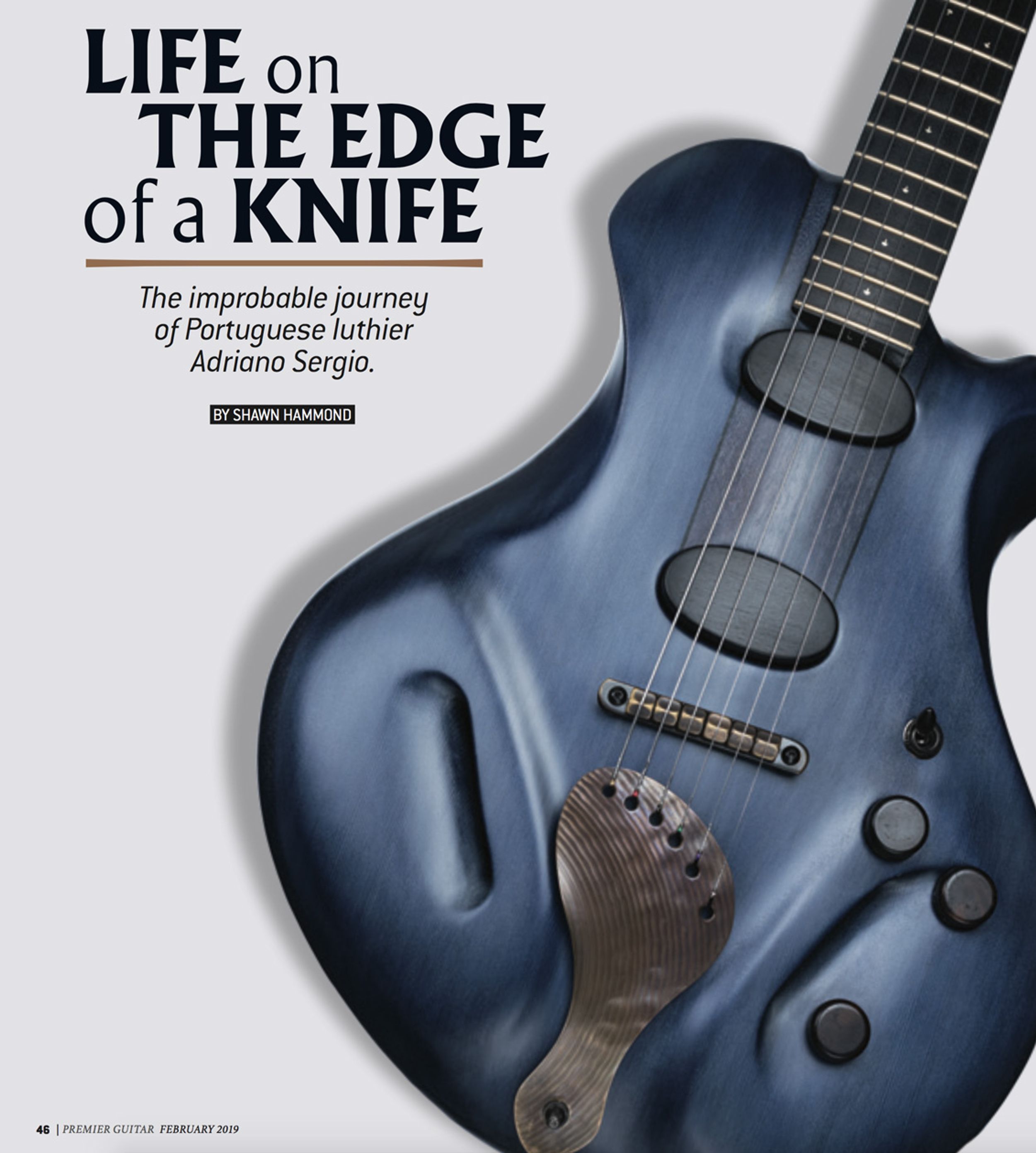 Life on the Edge of a Knife: Ergon Guitars’ Adriano Sergio