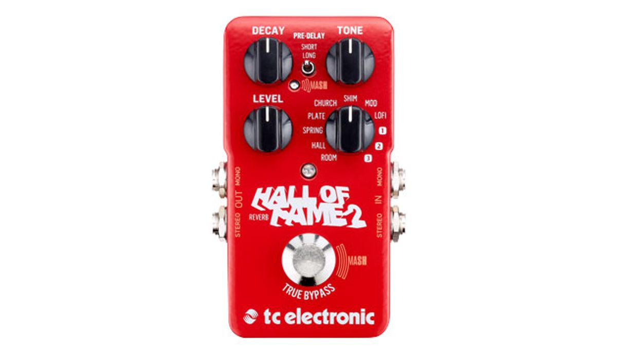 TC Electronic Releases the Hall of Fame 2 Reverb
