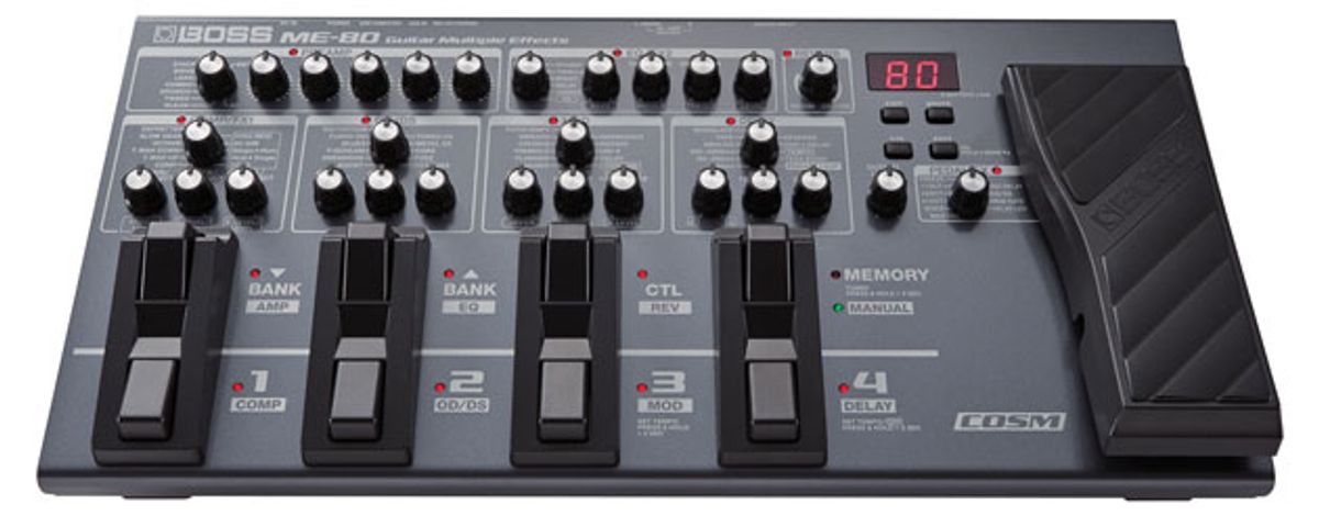 Boss Announces ME-80 Guitar Multiple Effects