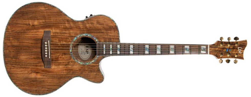 LTD Xtone EW-Z Zebra Wood Acoustic Guitar Review