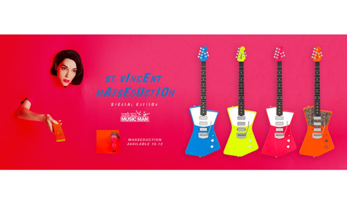 St. Vincent and Ernie Ball Music Man Announce Release of Limited-Edition 'Masseduction' Signature Guitar