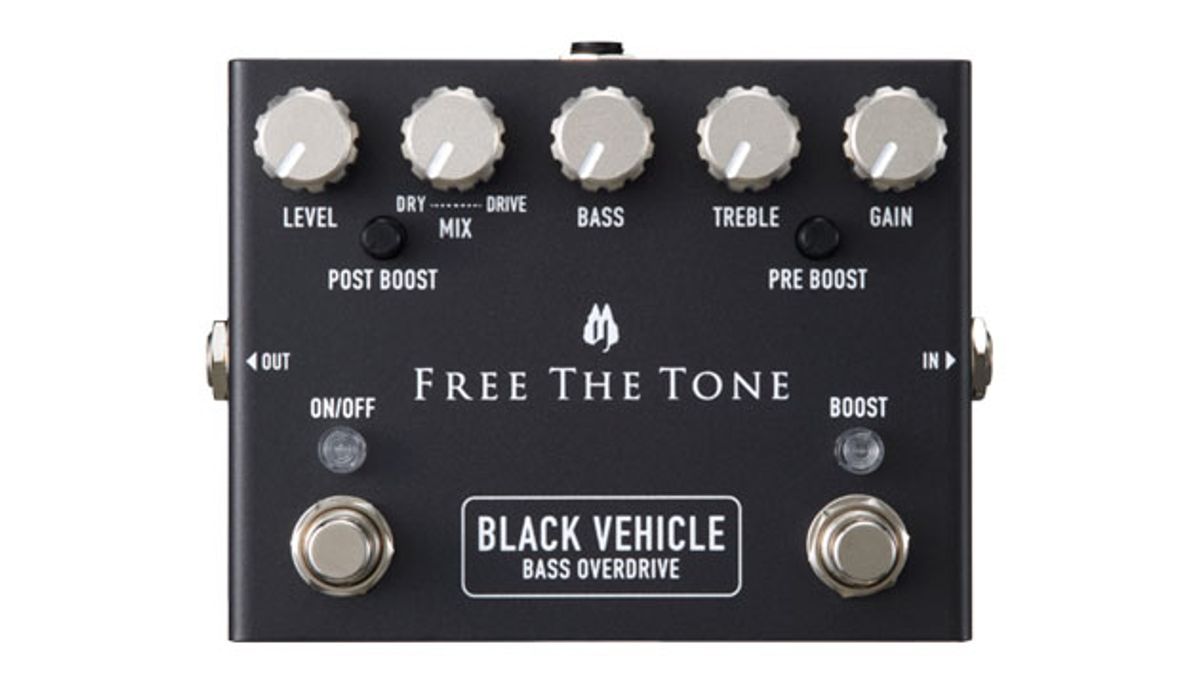 Free the Tone Releases the BV-1V Black Vehicle Bass Overdrive