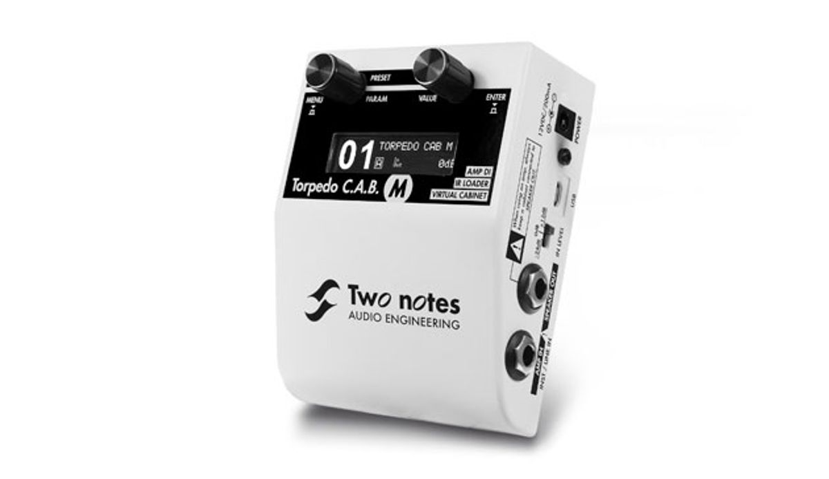 Two Notes Audio Engineering Unveils the Torpedo C.A.B. M
