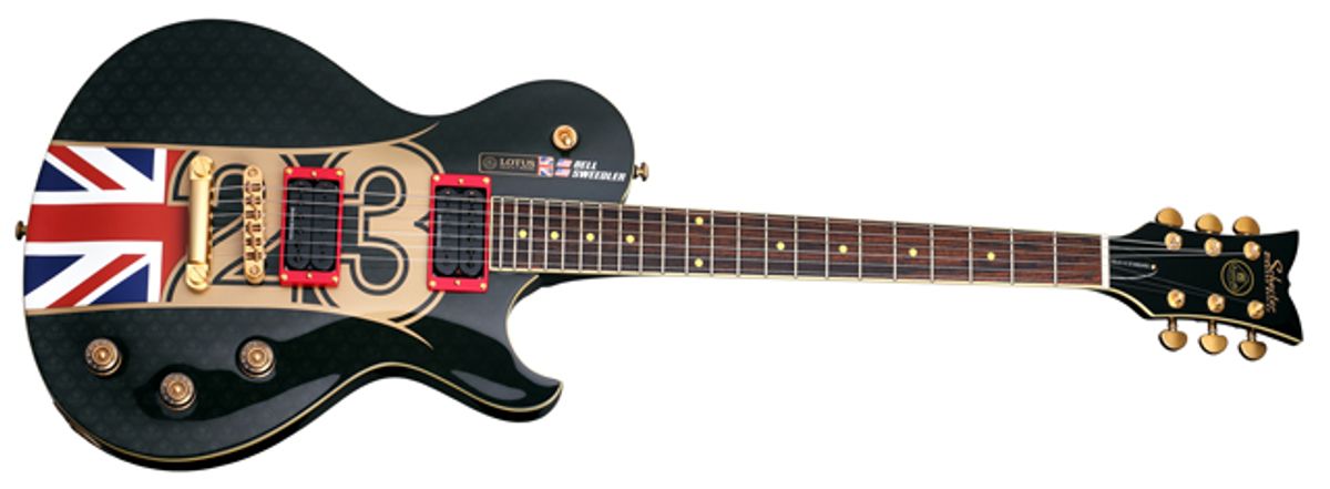 Schecter Guitars and Lotus Racing Team Up on Limited Edition Guitar