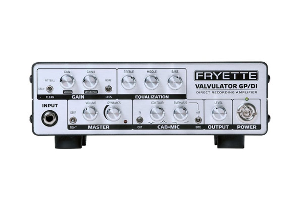Fryette Amplification Announces the Valvulator GP/DI Direct Recording Amp