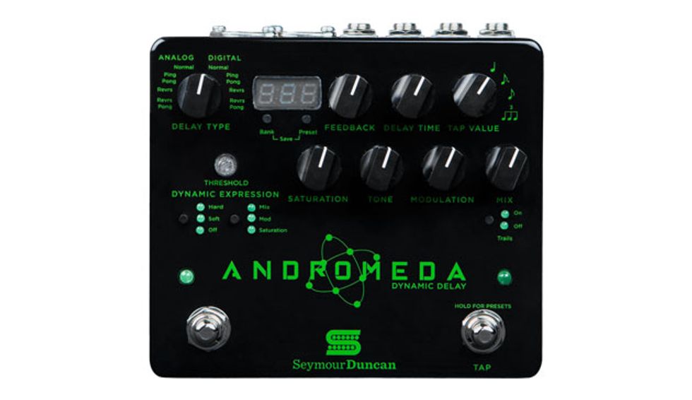 Seymour Duncan Releases the Andromeda Dynamic Delay