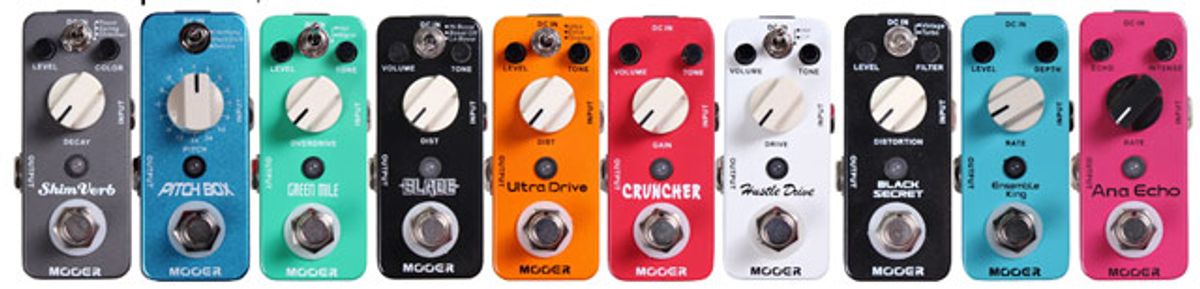 Osiamo Introduces Mooer Micro Effect Pedals