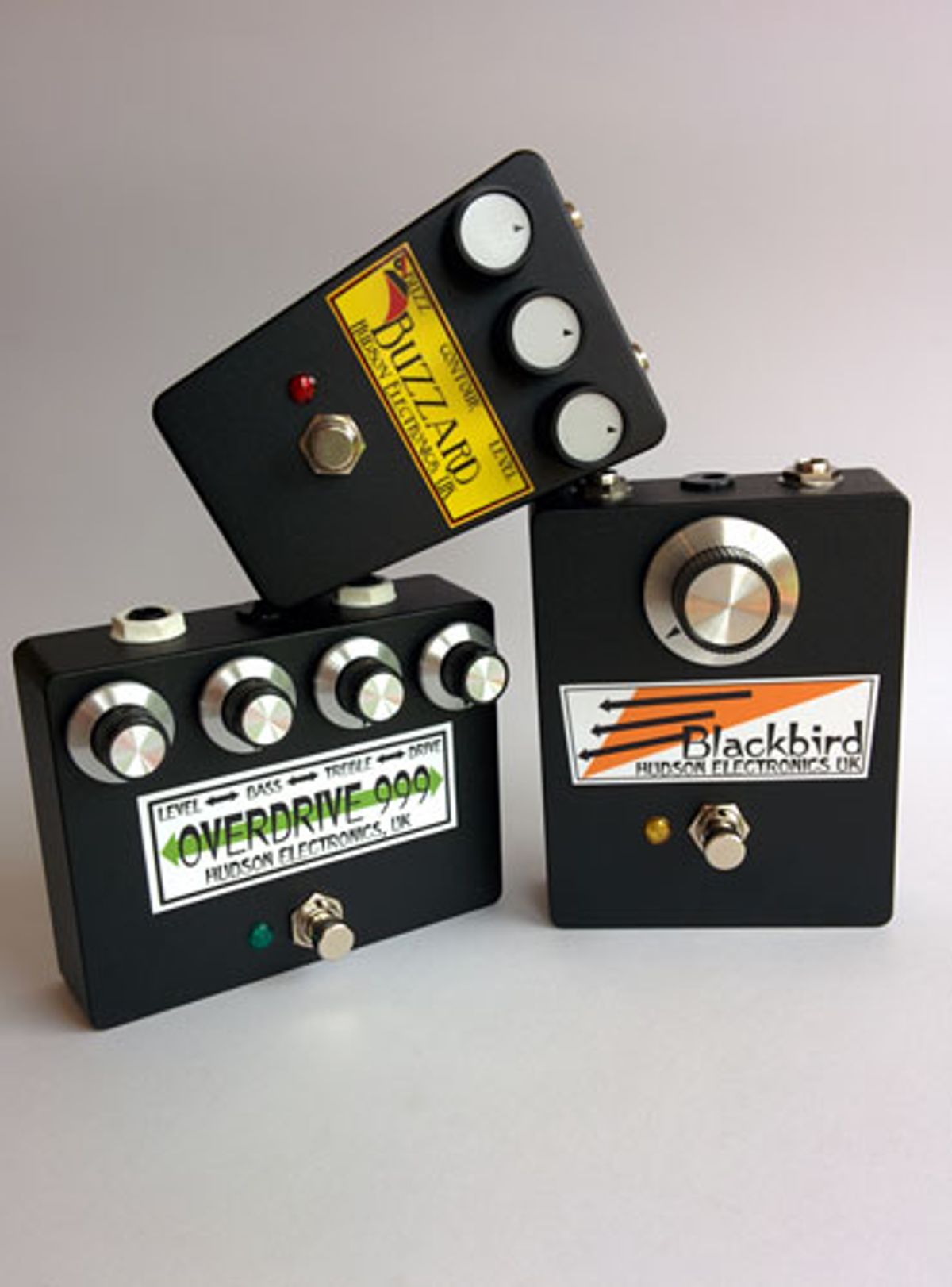 Hudson Electronics Unveils the Overdrive 999, Blackbird, and Buzzard