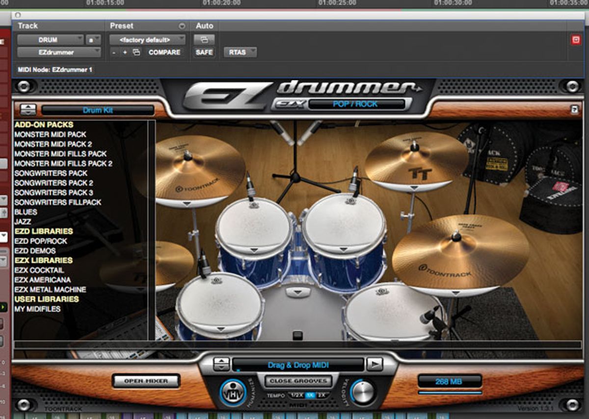 Grooving To A Virtual Drummer