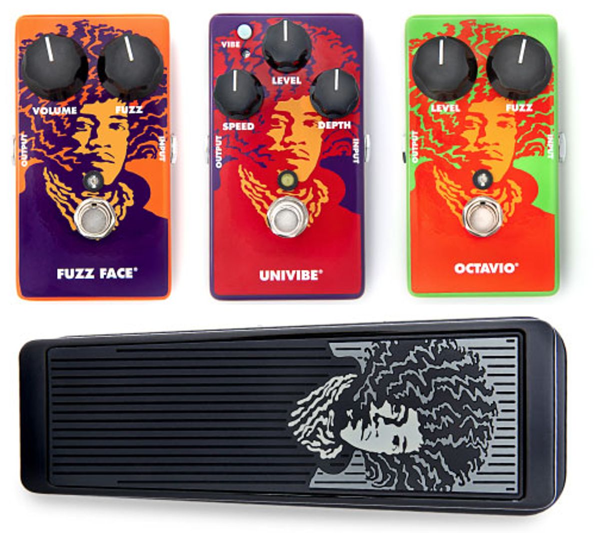 Dunlop Introduces Hendrix Limited Edition Cry Baby, Fuzz Face, Univibe, and Octavio Pedals