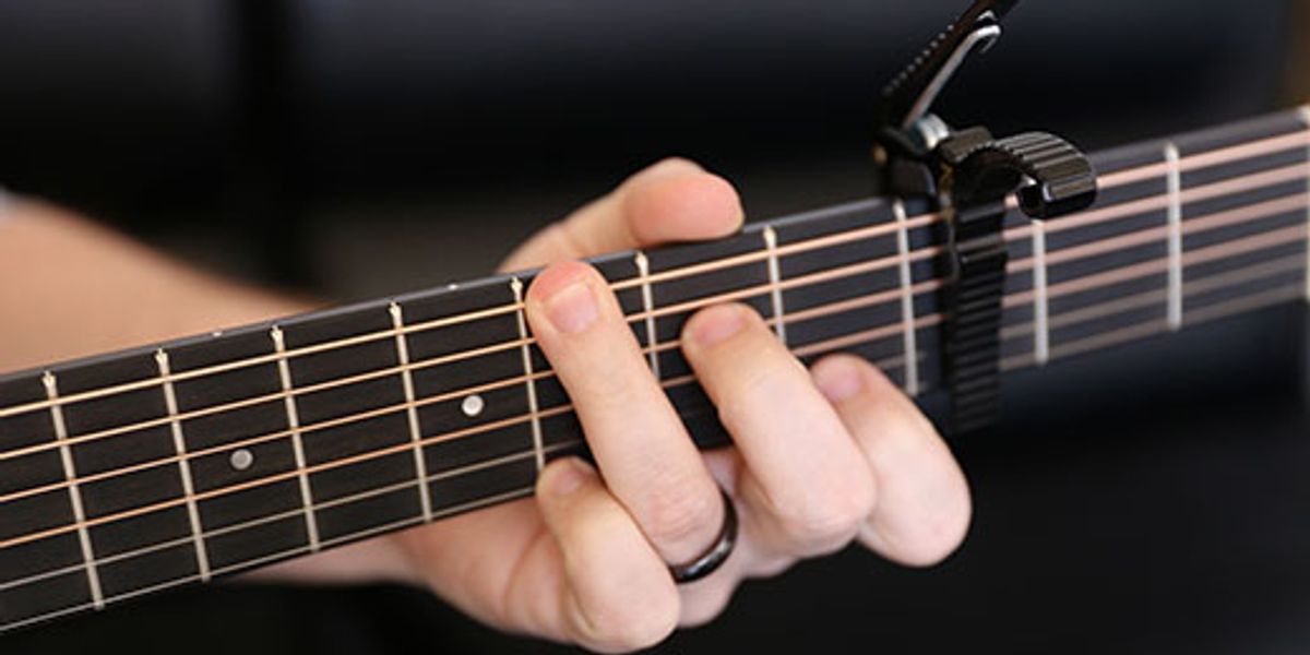 Responsible person hard working cigarette How to Use a Capo - Premier Guitar