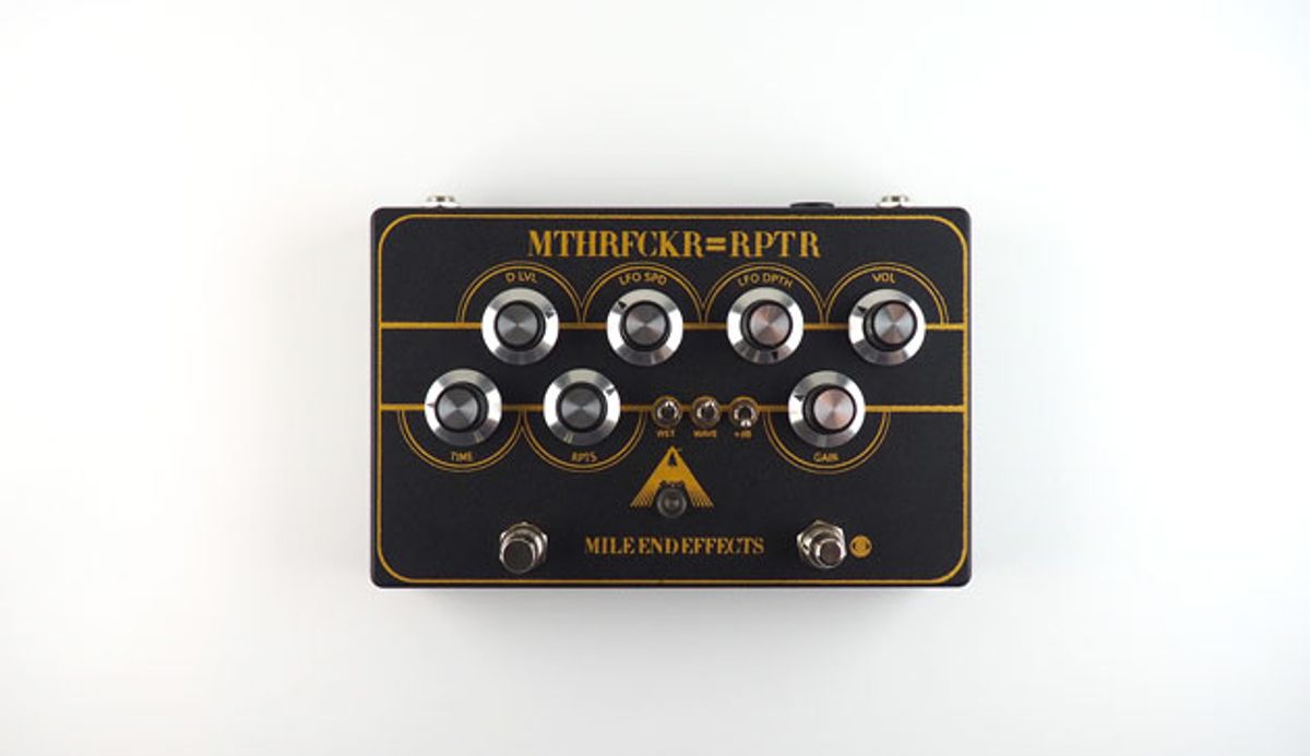 Mile End Effects Introduces the MTHRFCKR=RPTR Cassette Tape Delay/Preamp