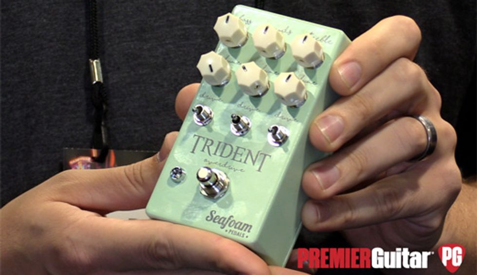 SNAMM '18 - Seafoam Pedals Trident Overdrive Demo