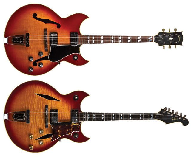 1967 Gibson Trini Lopez Deluxe and 1968 Gibson Barney Kessel Regular