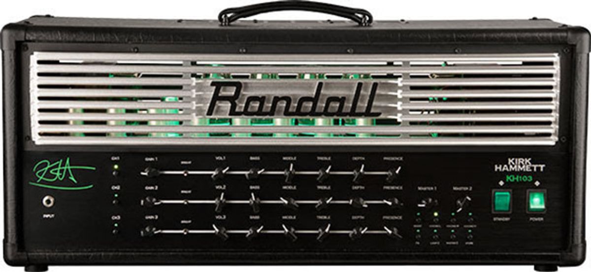 Randall Amplifiers Introduces the KH103 Kirk Hammett Signature Amplifier