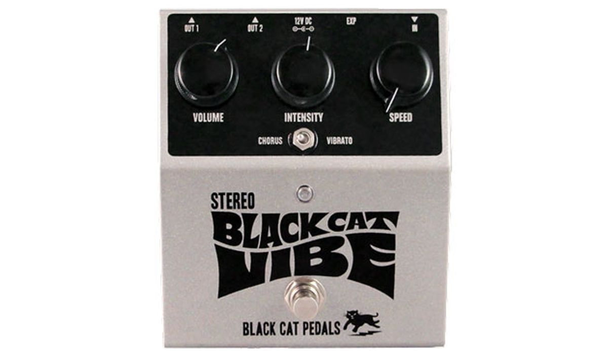 Black Cat Pedals Releases the Stereo Black Cat Vibe