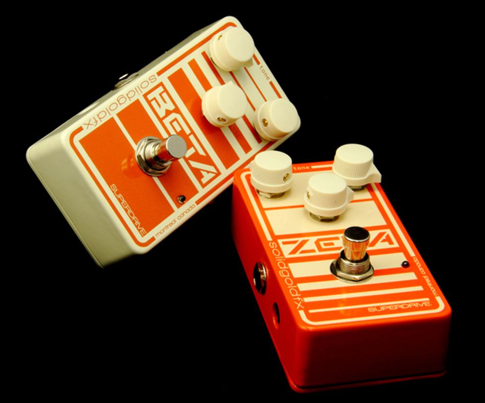 SolidGoldFX Announces the SuperDrive Beta and SuperDrive Zeta Overdrive Pedals