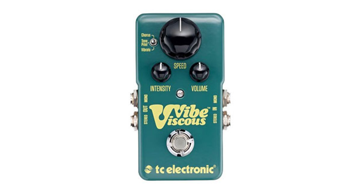 TC Electronic Announces the Viscous Vibe and Helix Phaser