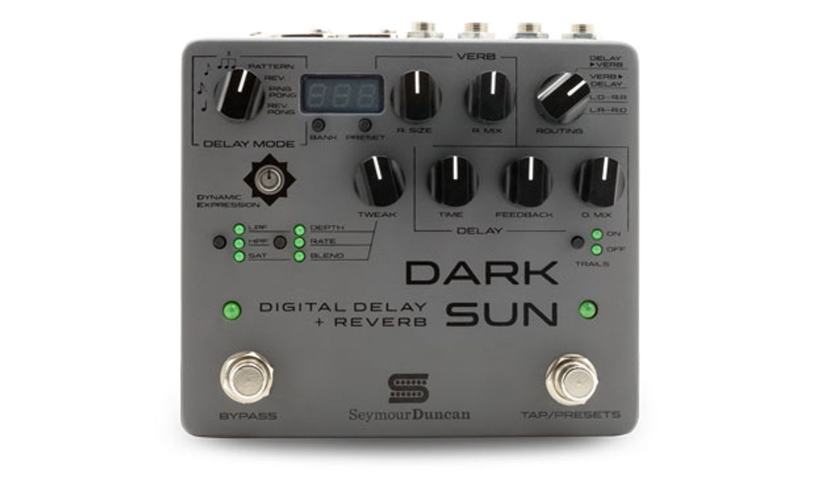 Seymour Duncan Releases the Dark Sun Digital Delay and Reverb
