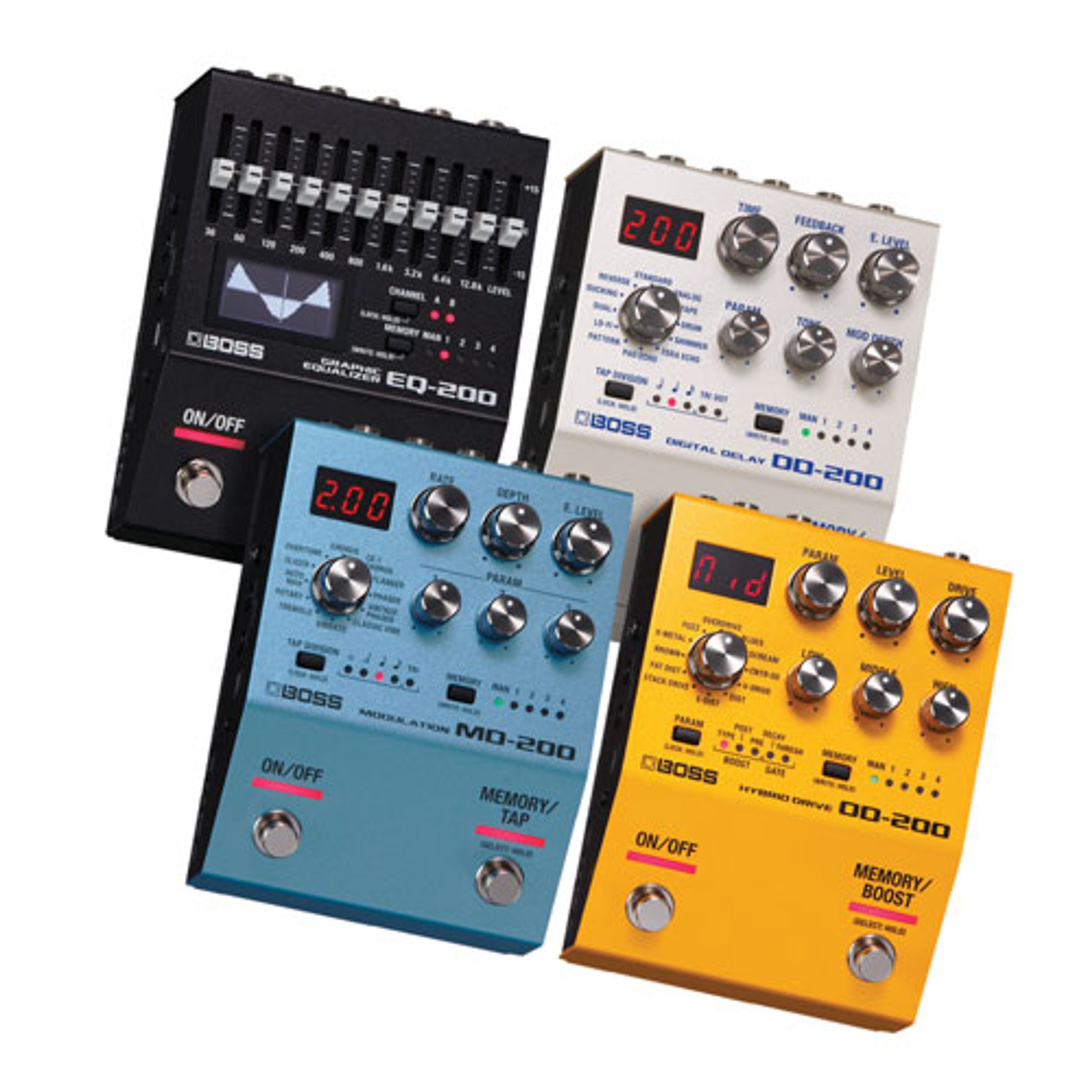 Boss Launches the 200 Pedal Series