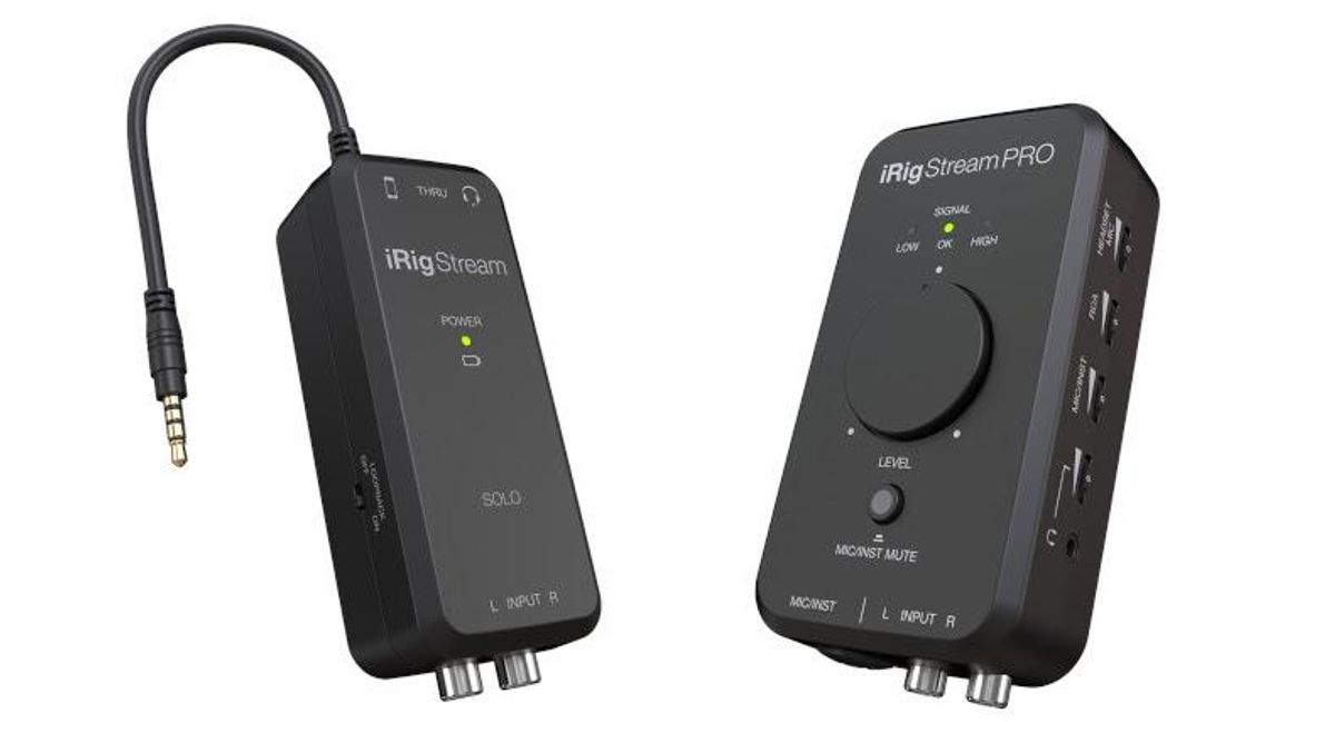 IK Multimedia Releases the iRig Stream Solo and iRig Stream Pro