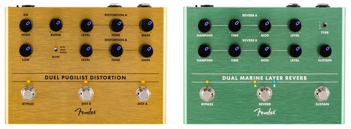 Fender Releases the Duel Pugilist Distortion and Dual Marine Layer Reverb