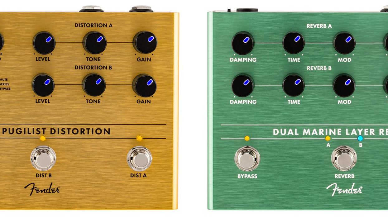 Fender Releases the Duel Pugilist Distortion and Dual Marine Layer Reverb