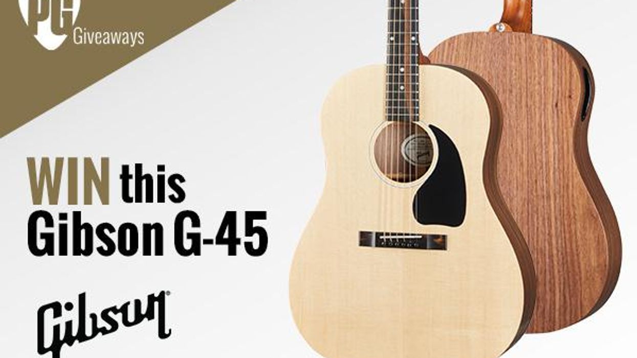 Help PG and You Could WIN a Gibson G-45!
