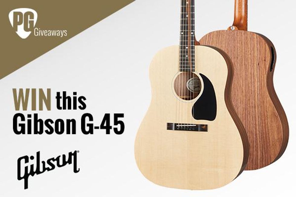 Help PG and You Could WIN a Gibson G-45!