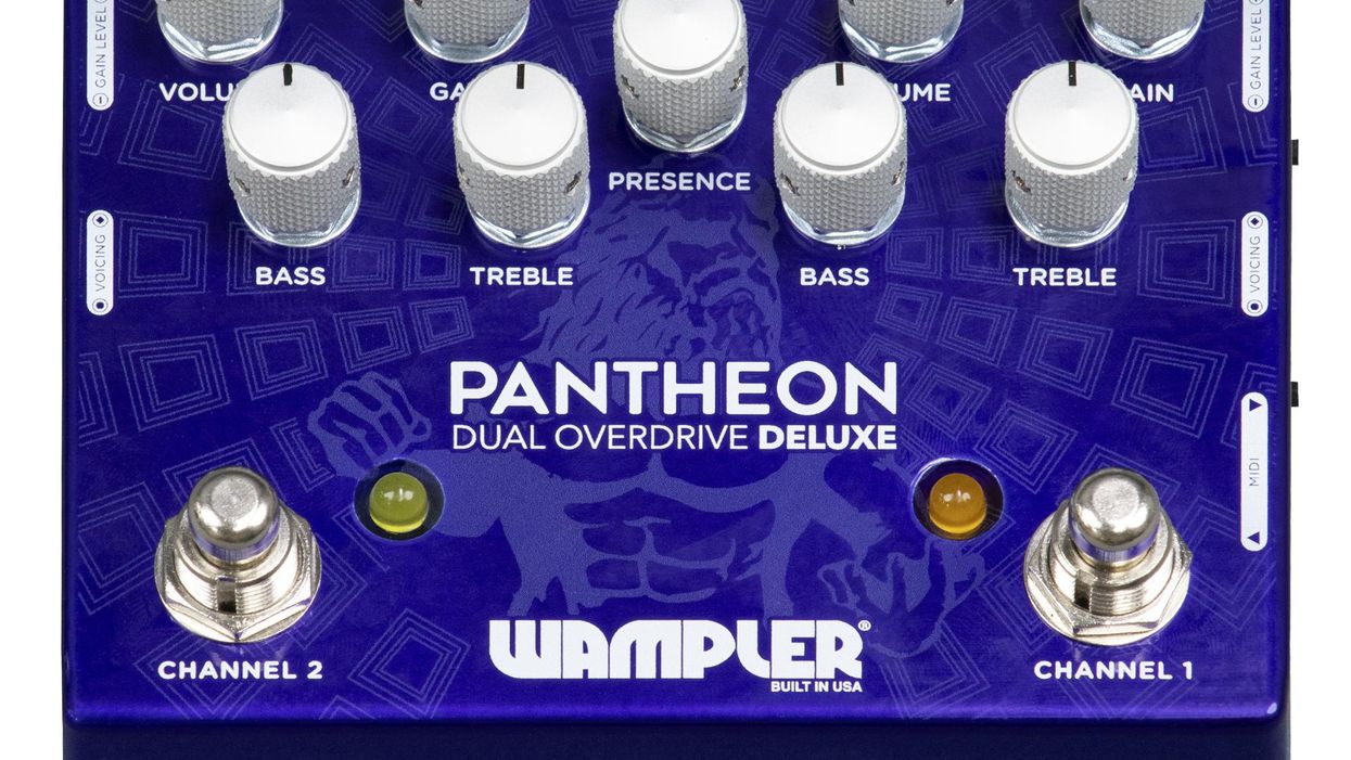 Wampler Pedals Unveils the Pantheon Dual Overdrive Deluxe