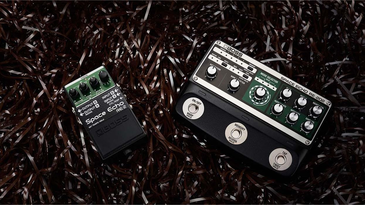 Boss Introduces the RE-202 and RE-2 Space Echo Pedals