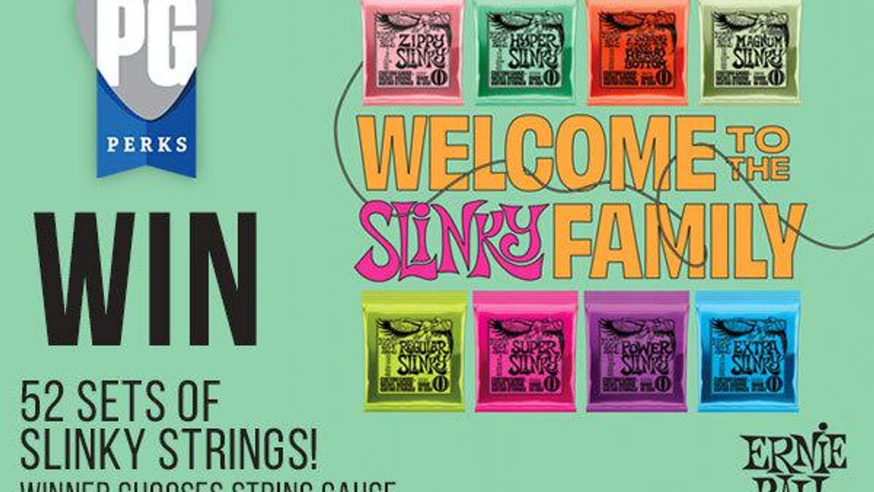 Win 52 Sets of Ernie Ball Slinky Strings!