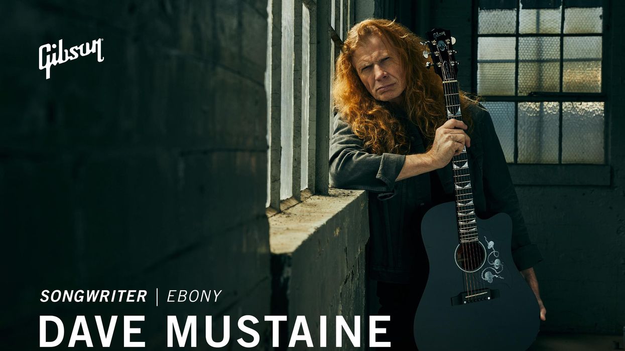 Dave Mustaine & Gibson Launch the Dave Mustaine Songwriter Acoustic Guitar