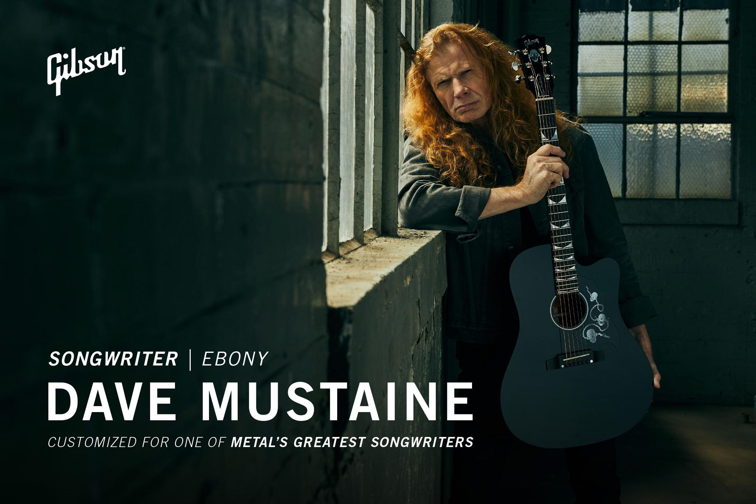 Dave Mustaine & Gibson Launch the Dave Mustaine Songwriter Acoustic Guitar