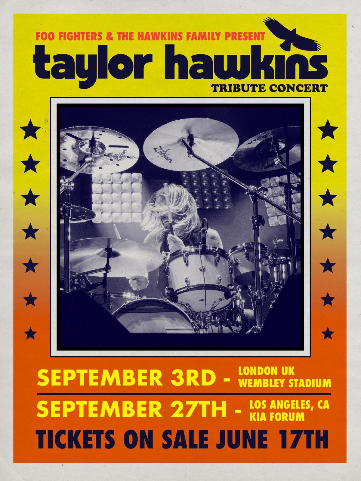 Foo Fighters & the Hawkins Family Announce Taylor Hawkins Tribute Concerts