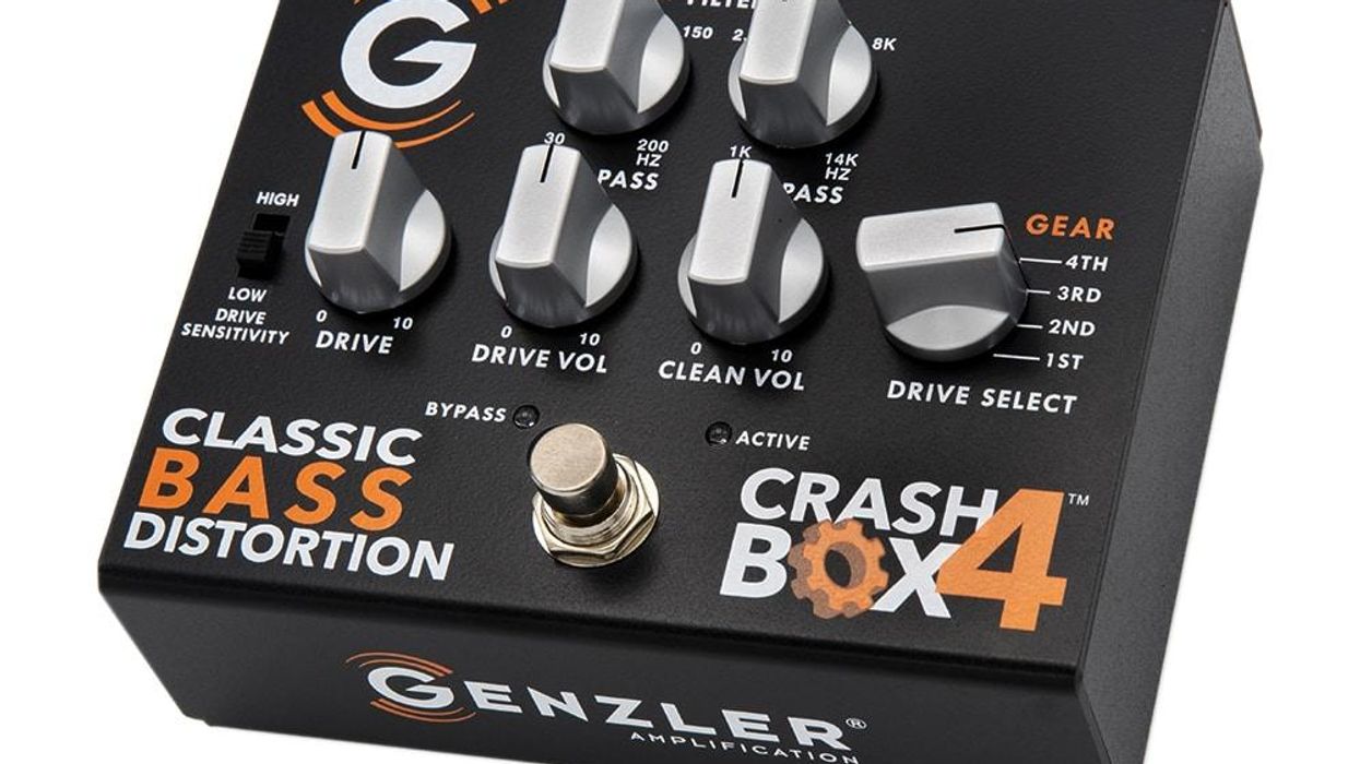 Genzler Amplification Launches the Crash Box 4 Bass Distortion