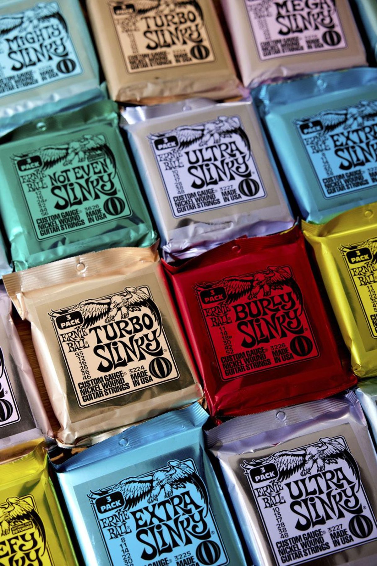 Ernie Ball Introduces 3-Packs of Popular String Sets