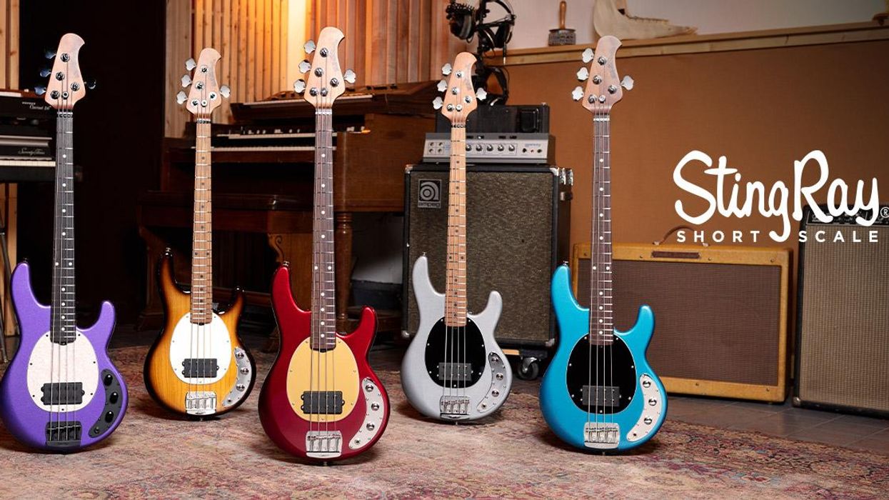 Ernie Ball Music Man Launches Limited-Edition Short-Scale StingRay Basses