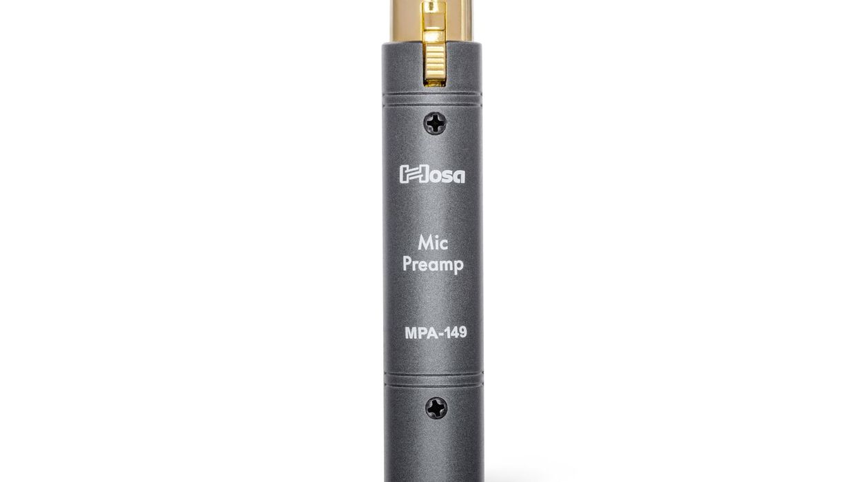 Hosa Introduces New Class A In-Line Mic Preamp