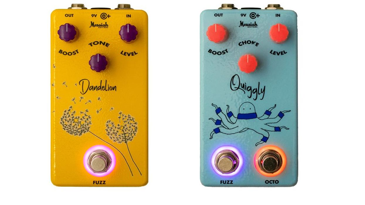 Messiah Guitars Introduces the Dandelion Fuzzdrive and Quiggly Octofuzz