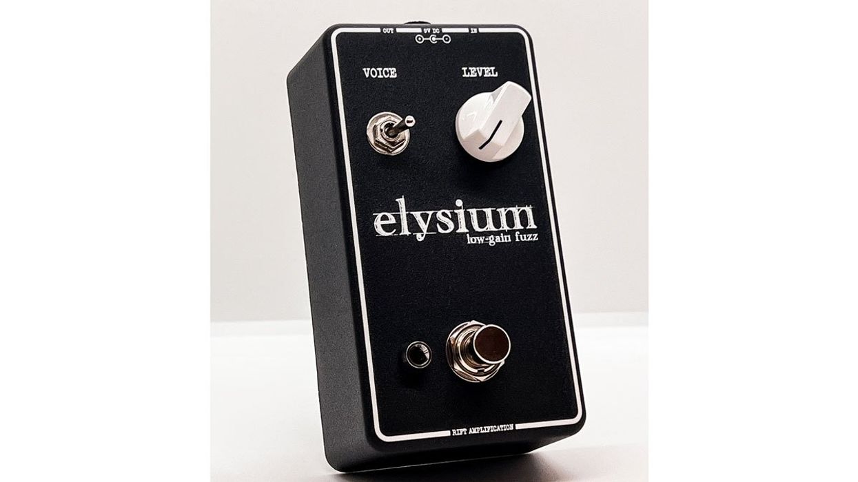 Rift Amplification Introduces Elysium Low-Gain Fuzz Pedal