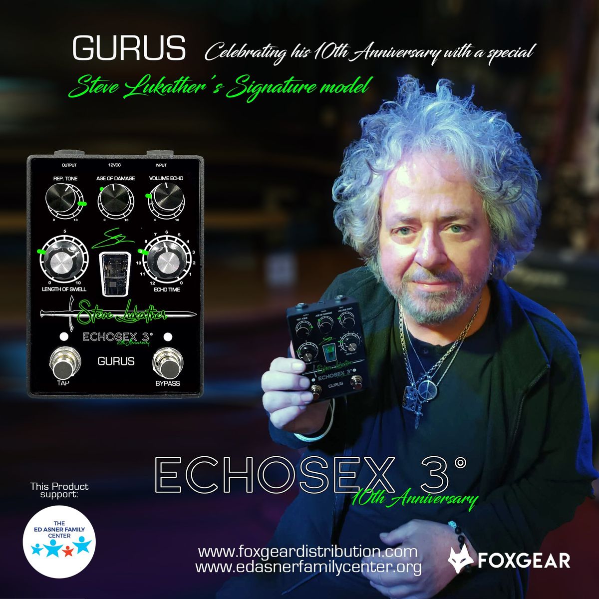 Foxgear Presents the Steve Lukather Signature Echosex 3