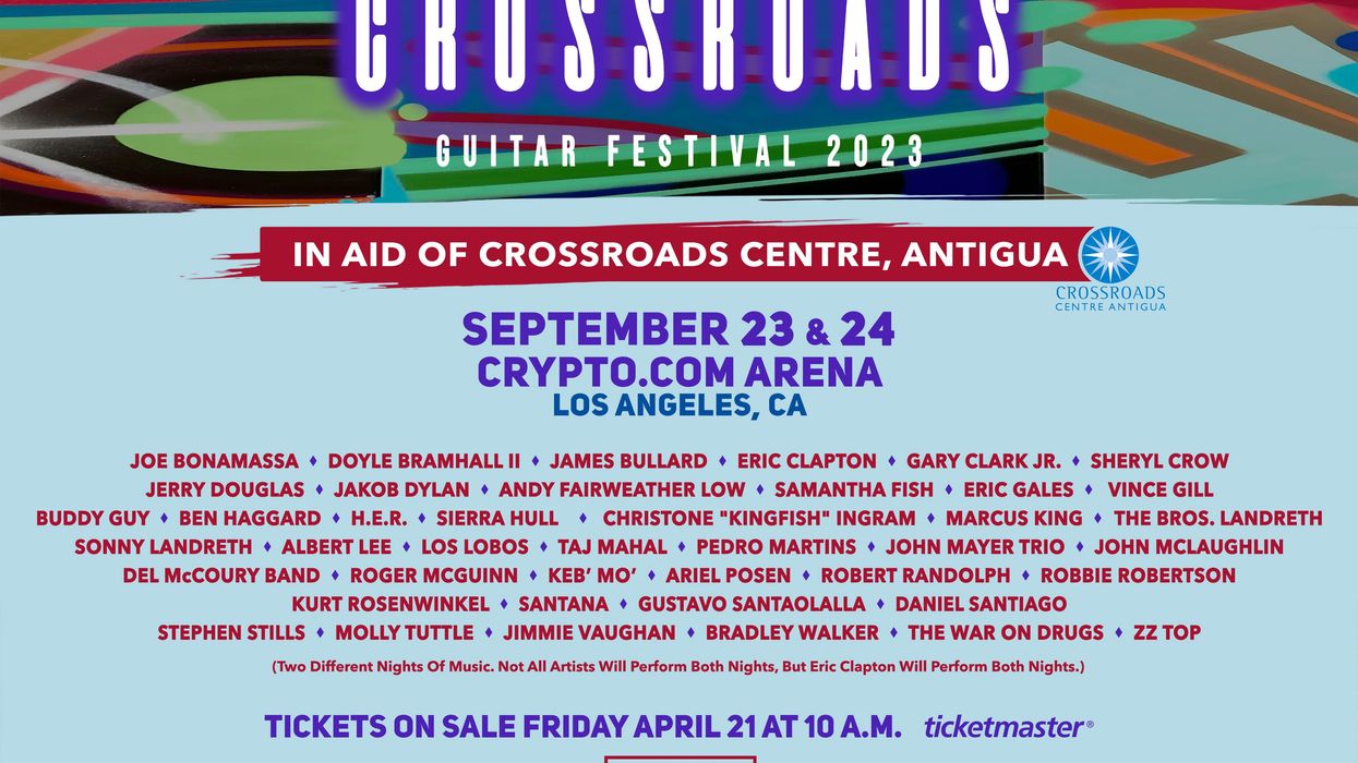 Eric Clapton Announces 2023 Crossroads Guitar Festival