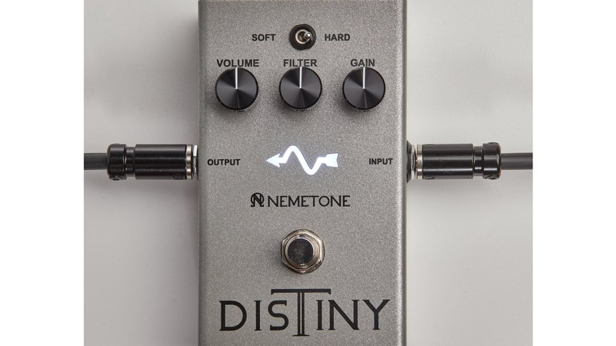 Nemetone Releases the Distiny Overdrive/Distortion