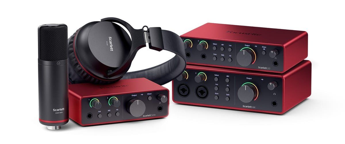 Focusrite Introduces the New Scarlett Solo, 2i2 and 4i4