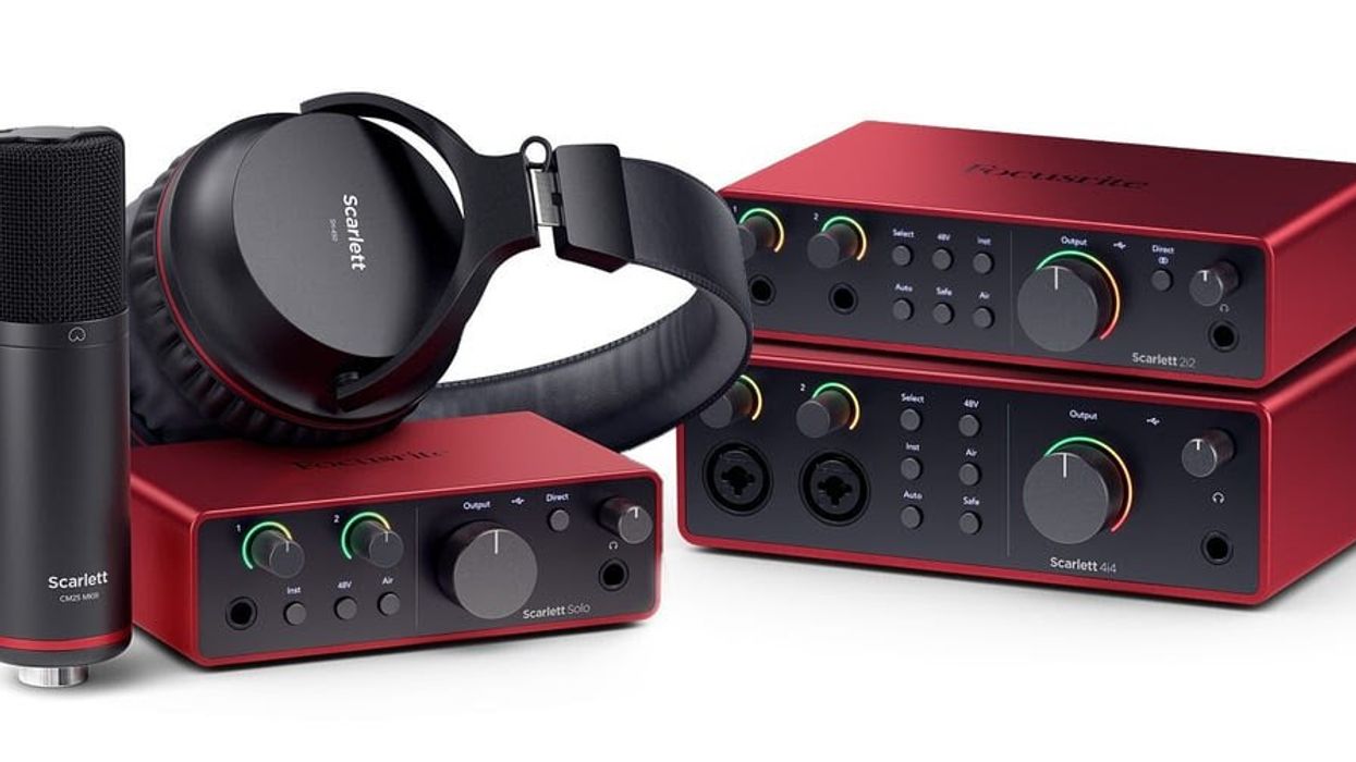 Focusrite Introduces the New Scarlett Solo, 2i2 and 4i4