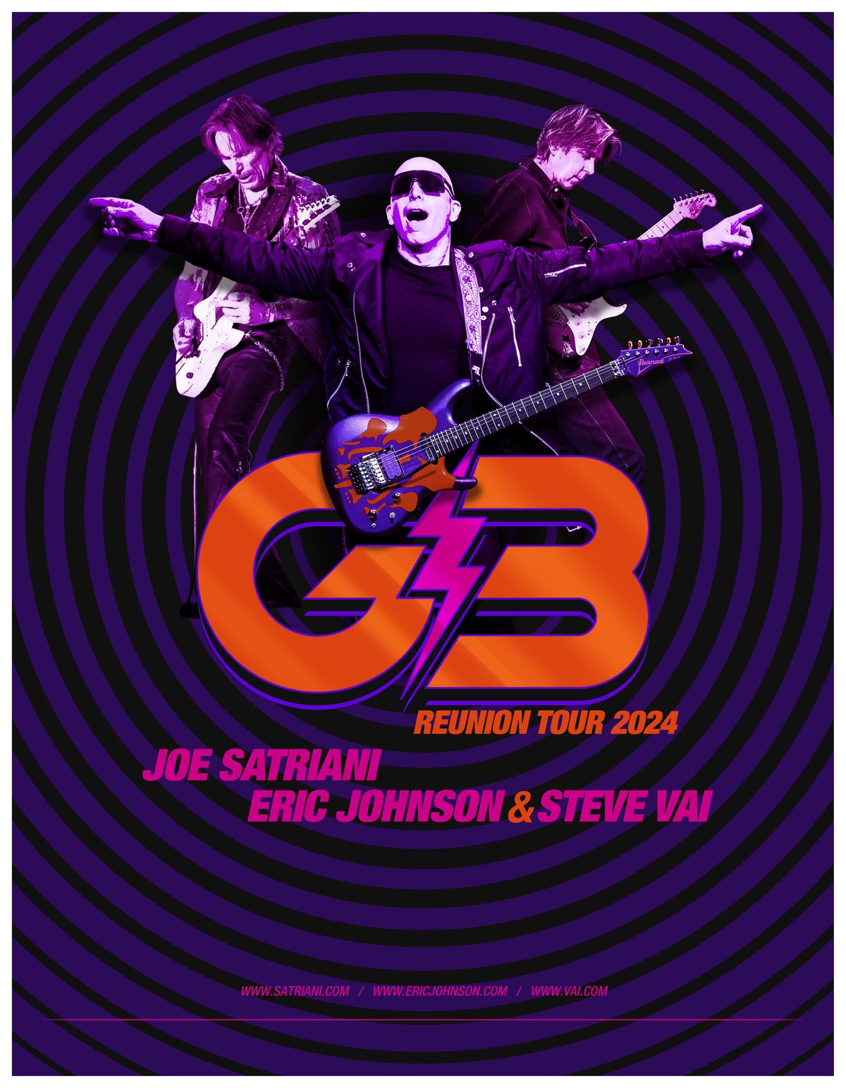 Joe Satriani Announces G3 2024 with Original 1996 Lineup